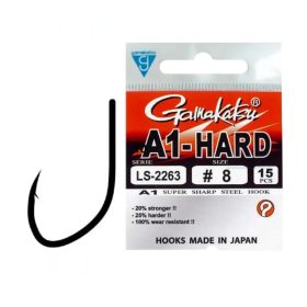 Gamakatsu A1 LS-2263 EYED HOOKS BLACK #