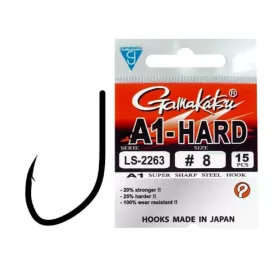 Gamakatsu A1 LS-2263 EYED HOOKS BLACK # - CarpHunter