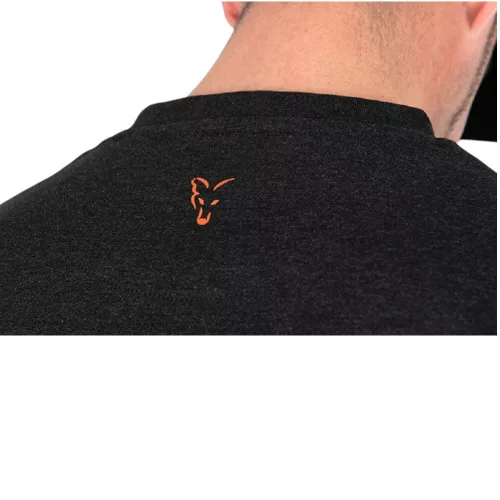 Fox Collection Balack & Orange t-shirt XL - rövidujjú póló XL méret prémium Fox International horgásztermék.