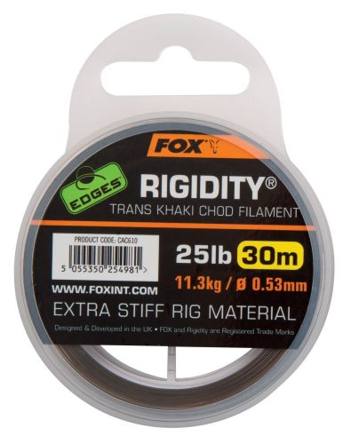 Fox Edges Rigidity Chod Filament - merev Chod előkezsinór