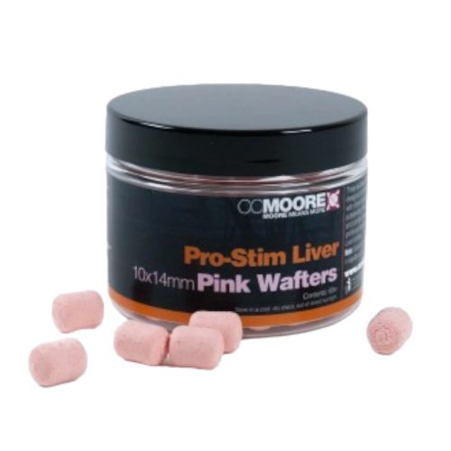 CC Moore Pro-Stim Liver Pink Dumbell Wafters 10x14mm (65) 