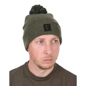 Fox Collection Bobble Hat Green Black - Bojtos sapka prémium Fox International horgásztermék.