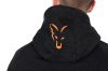 FOX COLLECTION LW HOODY BLACK & ORANGE Size L - Zippzáras kapucnis pulóver L méret