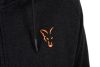 FOX COLLECTION LW HOODY BLACK & ORANGE Size L - Zippzáras kapucnis pulóver L méret