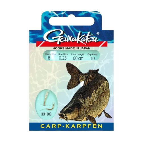 Gamakatsu CARP LS 3310F - előkötött horog 6 méret