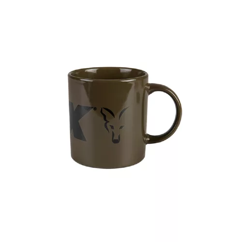 Fox Green and Black Logo Ceramic Mug - kerámia bögre prémium Fox International horgásztermék.