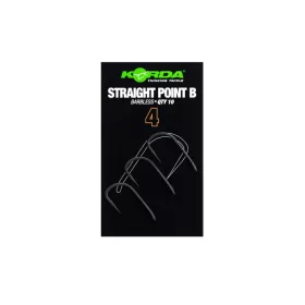   Korda Straight Point Barbless Size 4 - szakáll nélküli horog