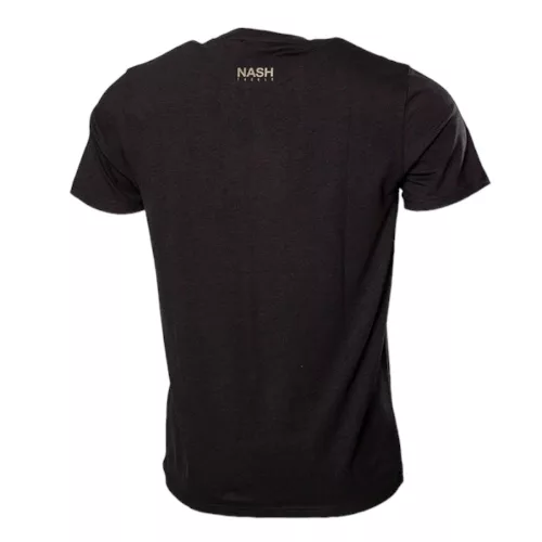 Nash Fish Logo T-shirt Black - Fekete rövid ujjú póló M méret - CarpHunter