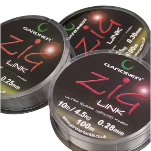 Gardner Zig Link 12lb 100m Clear - zig zsinór