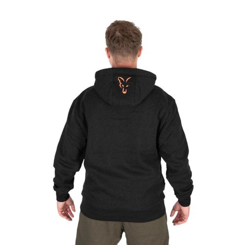 Fox Collection Hoody Black/Orange Large - Pulóver L