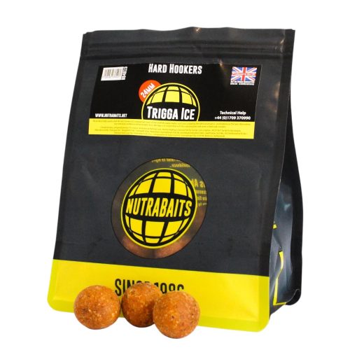 Nutrabaits hard hookers Trigga Ice 24mm - kikeményített horogcsali