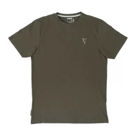 Fox Coll Green Silver T- Shirt SMALL - CarpHunter