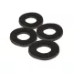 Fox Black Label Leather Washers 4db/cs- Bőr alátét prémium Fox International horgásztermék.