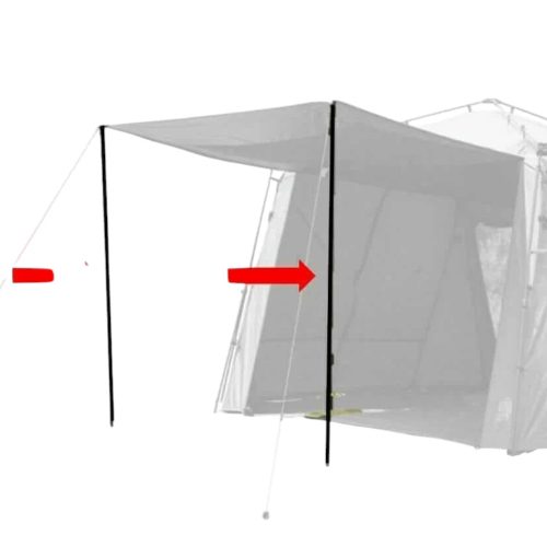 Nash Gazebo Front Door Pole Kit - kiegészítő rudazar