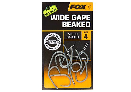 Fox Edges Wide Gape Beaked (4) - szakállas horog
