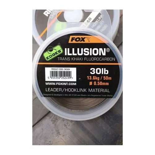 Fox Edges Illusion Flurocarbon Leader - FLUOROCARBON előtét zsinór 30lb
