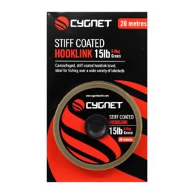   Cygnet  Stiff Coated Hooklink 15lb 20m - Merev, bevonatos, fonott előkezsinór