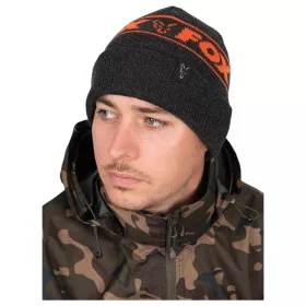 Fox Collection Beanie Black Orange - Sapka - CarpHunter