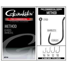   Gamakatsu PRO-C METHOD A1 PTFE barbless - szakáll nélküli horog 10 méret