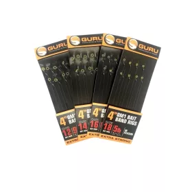   Guru Bait Bands QM1 Ready Rig 4" size 14 - előkötött szerelék
