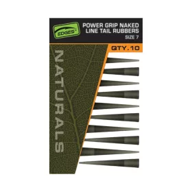 Fox Naturals Power Grip Naked Line Tail Rubbers size7 - CarpHunter