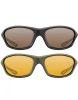 Korda Sunglasses Wraps Black / Brown - Fekete keretes napszeműveg