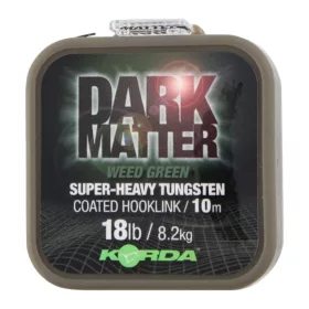 Korda Dark Matter Tungsten Coated Braid Weed Green 18lb 10m - CarpHunter
