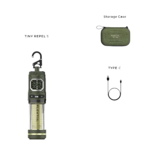Flextail Tiny Repeller S – Szúnyogriasztó, LED lámpa és power bank egyben - zöld