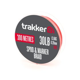   Trakker SPOD MARKER BRAID (30lb, 13,6kg, 0,28mm, 300m) RED - Spod és marker zsinór