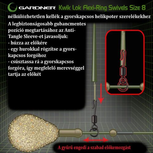 Gardner Covert Flexi-Ring Kwik Lok Swivels 12