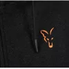 FOX COLLECTION LW HOODY BLACK & ORANGE - Zippzáras kapucnis pulóver prémium Fox International horgásztermék.