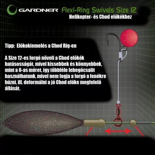 Gardner Covert Flexi-Ring Swivel 12 - CarpHunter