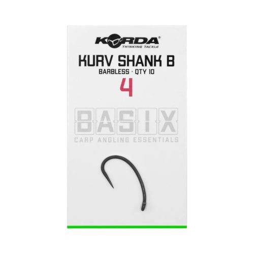 Korda Basix Horog Kurv Barbless 4 - szakáll nélküli horog