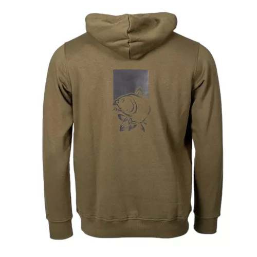 Nash Fish Logo Hoody Green - Zöld kapucnis pulóver M méret - CarpHunter