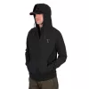 FOX COLLECTION LW HOODY BLACK & ORANGE Size M - Zippzáras kapucnis pulóver M méret prémium Fox International horgásztermék.