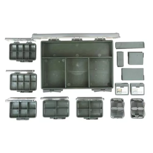 Fox F Box Deluxe Medium double - Közepes kétoldalas doboz prémium Fox International horgásztermék.