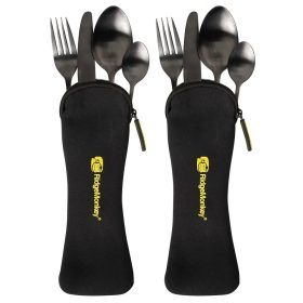   RidgeMonkey DLX Cutlery Set evőeszköz készlet 2 személyes