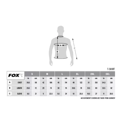 Fox Classic T-shirt Black / Orange - Póló XXXL - CarpHunter