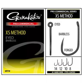  Gamakatsu PRO-C XS METHOD A1 PTFE barbless - szakáll nélküli horog 10 méret