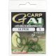 Gamakatsu A1 G-CARP SUPER HOOKS CAMOU Green - Zöld bevonatos horog 2 méret