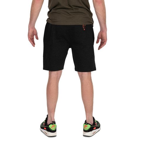 FOX COLLECTION LW JOGGER SHORT BLACK & ORANGE - Vékony rövidnadrág 3XL méret