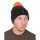 Fox Collection Bobble Hat Black Orange - Bojtos sapka