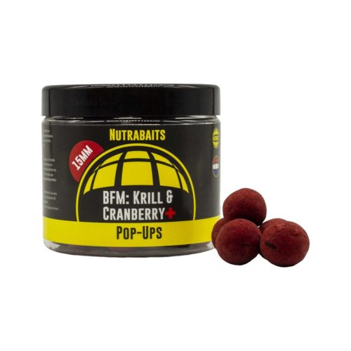 Nutrabaits Krill & Cranberry+ Shelf Life Pop Ups 20mm