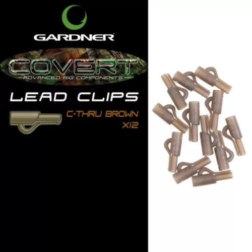 Gardner Covert Lead Clips Brown - CarpHunter