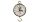 Reuben Heaton Heritage Timescale Clock White
