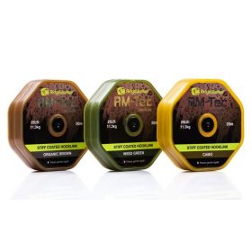   RidgeMonkey RM-Tec Stiff Coated Hooklink előkezsinór 35lb Organic Brown