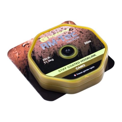 RidgeMonkey RM-Tec Stiff Coated Hooklink előkezsinór 35lb Organic Brown