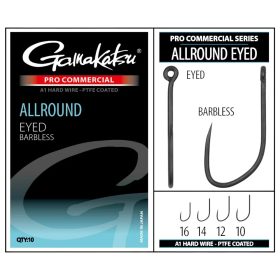 Gamakatsu PRO-C ALLROUND EYED A1 PTFE - horog 10 méret