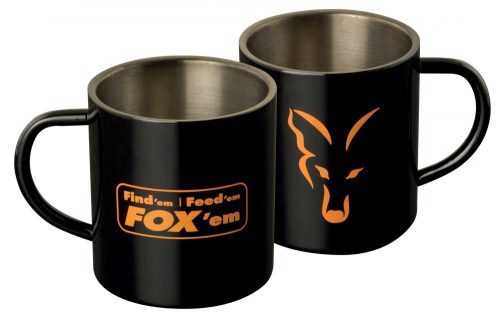Fox Royale Stainless Black 400ml rozsdamentes acélbögre