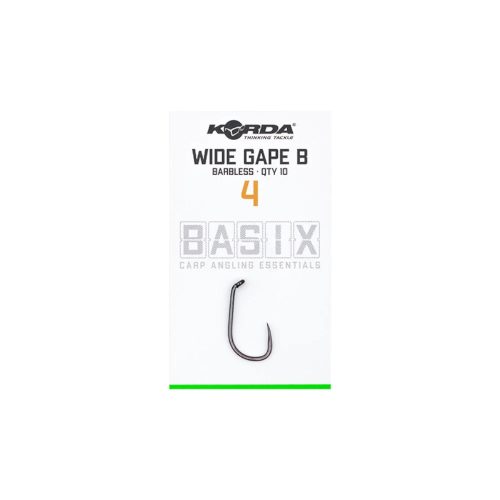 Korda Basix Horog Wide gape 4B - szakáll nélküli horog